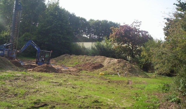 Het terrein van de nieuwe brandweerkazerne in Ravenstein.