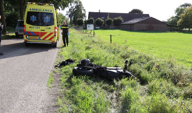 De motor raakte zwaar beschadigd bij het ongeval. Foto: SK-Media