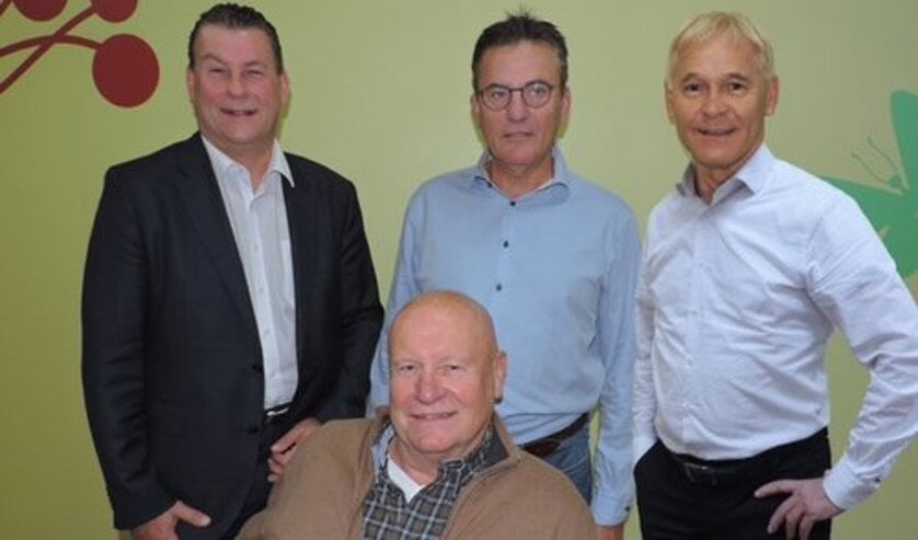 Het bestuur van UdenPlus: Cees Keizer, Tinie Kardol, Eric den Dekker, Berry Dufornee