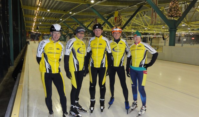 Rein Post, Ruurd Breddels, Wilco van Oorschot, Meindert Kuipers en Coone Gerringua.
