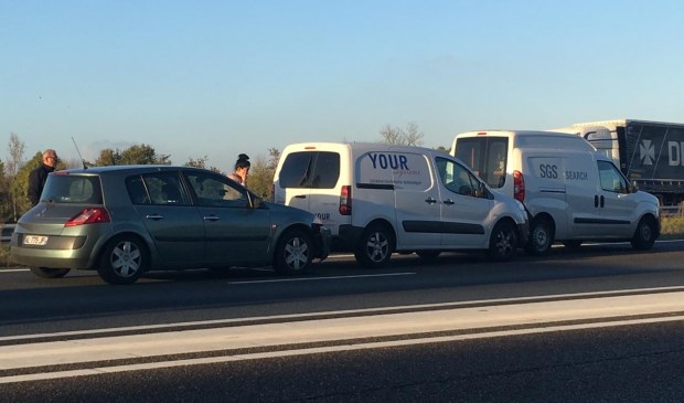 Drie auto's botsen op A50 bij Ravenstein.