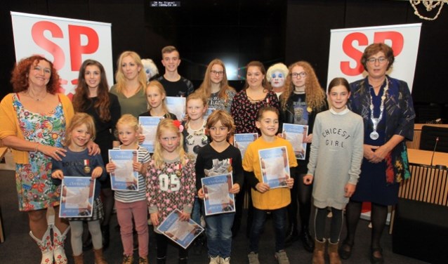 De uitreiking van de Kinderlintjes 2017.