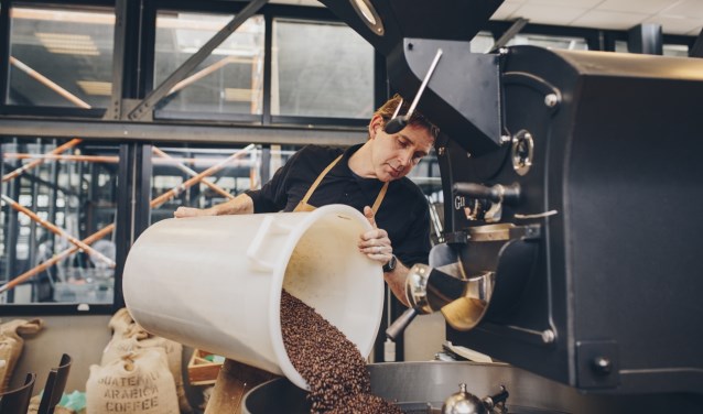Marc van Berkel van Noord Coffee Roasters is blij met de samenwerking.