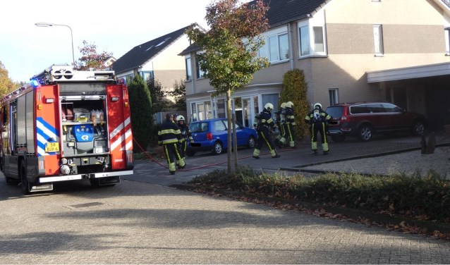 Brandje in de Bernhardlaan.