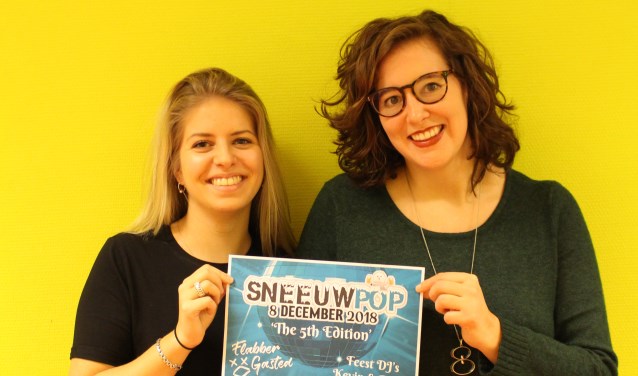 Milou van den Hurk en Eva Verhagen zitten allebei in de organisatie van Sneeuwpop.