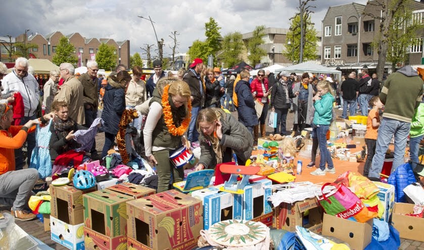 De vrijmarkt vorig jaar