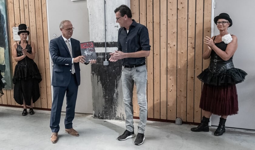 Jan Goijaarts en Stefan van de Ven tijdens jubileum van de Noordkade.