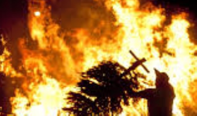 Kerstboomverbranding.