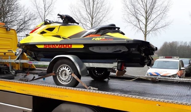 De waterscooter. (Foto: Facebook politie Oss)