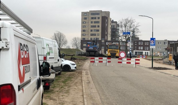 De Maasboulevard in Cuijk is tijdelijk afgesloten.