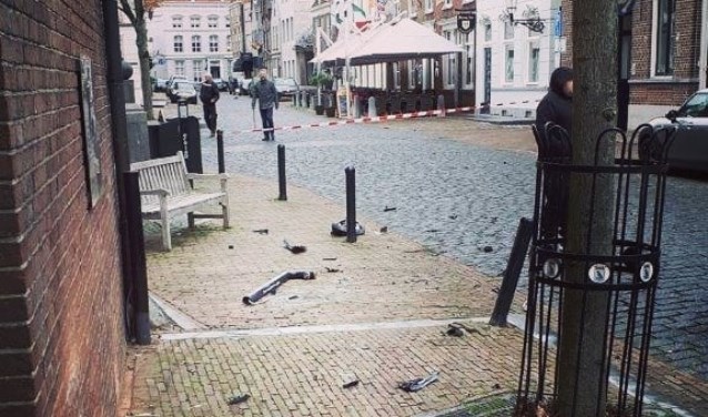 Ravage in centrum Ravenstein. (Foto: Facebook politie Oss)