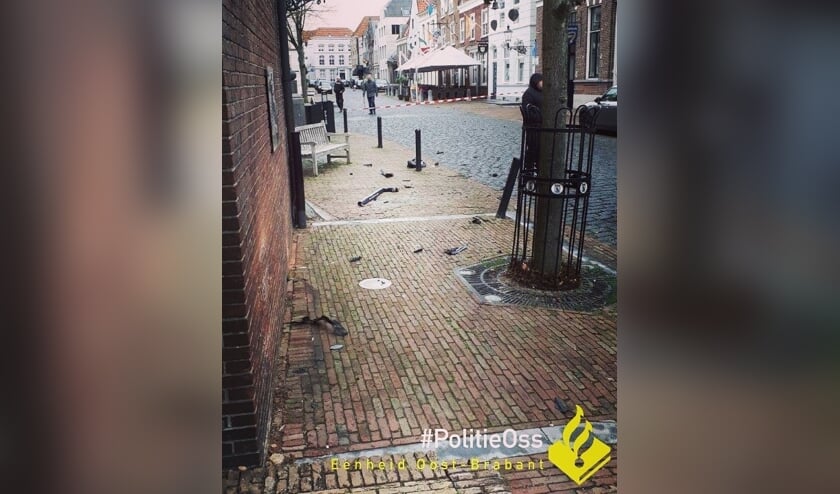 Ravage in centrum Ravenstein. (Foto: Facebook politie Oss)