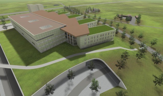 Impressie van het Hansa-ziekenhuis op de Health Campus.