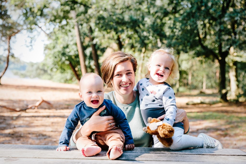 Anke met zoon Timo en dochter Robin.