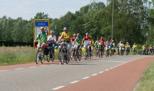 Lekker fietsweer tijdens Trap-in vorig jaar (foto: Nicole Jansen)