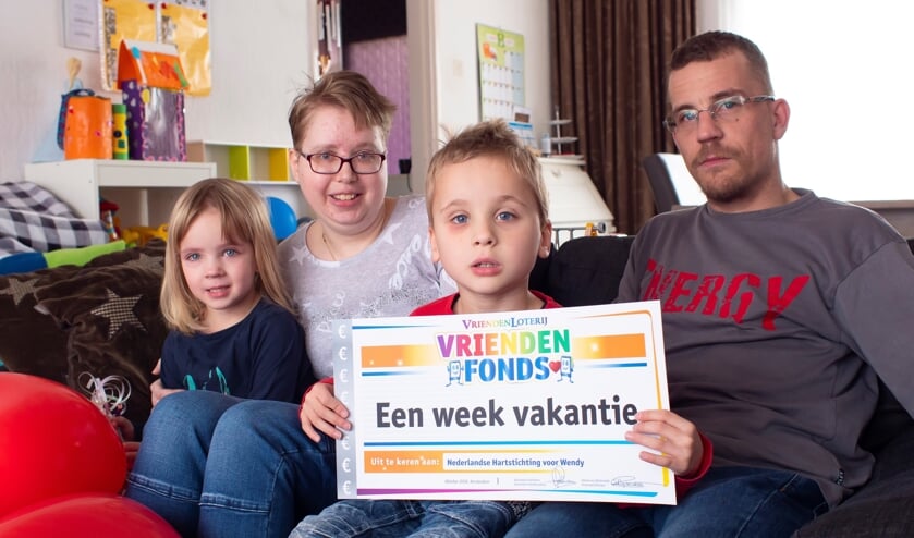 Wendy samen met haar gezin