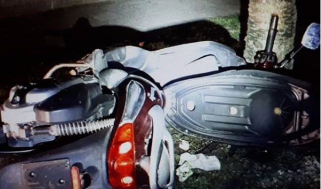 De scooter. (Foto: Instagram wijkagenten Ussen)