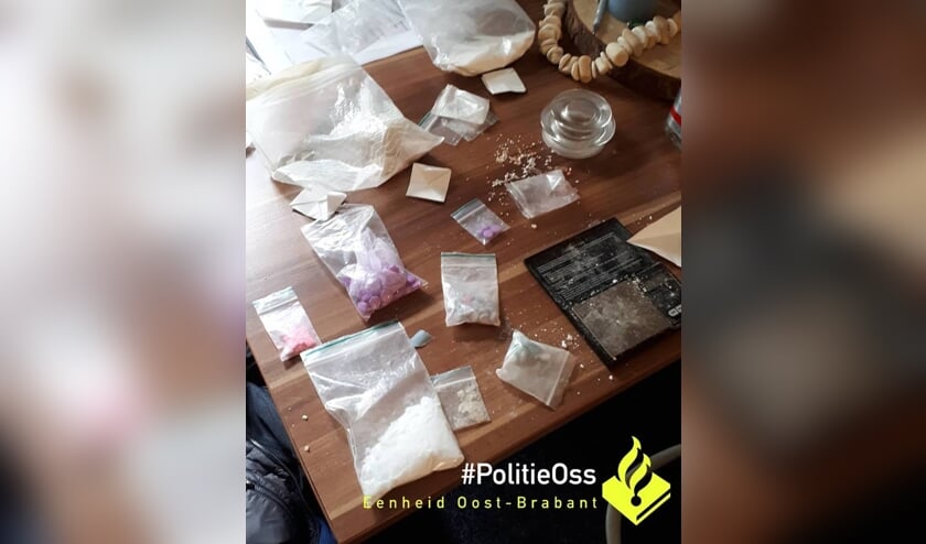 Een gedeelte van de hoeveelheid drugs.