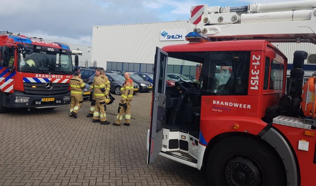 Brandweer in de Osse Rijnstraat.