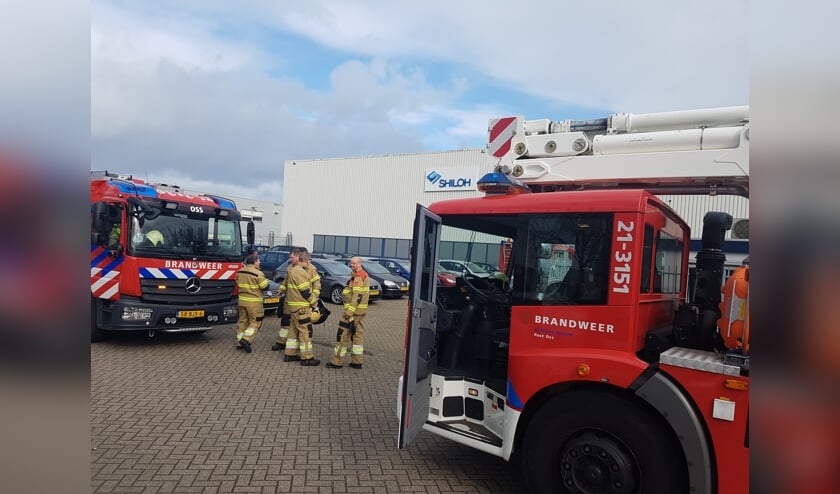 Brandweer in de Osse Rijnstraat.