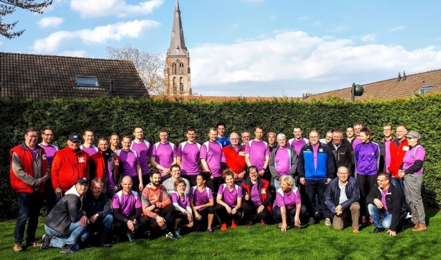 Een deel van de groep van Stichting Berghem tegen Kanker.