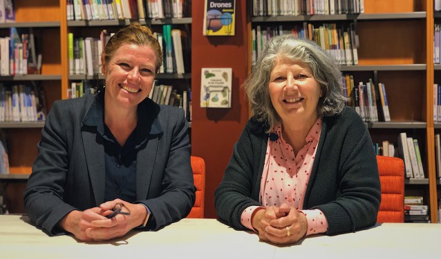 Barbara Sol (R) en Gertrude van den Elzen (L) gaan de komende periode vaker samenwerken.