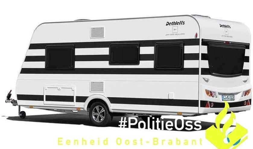 De caravan. (Foto: Facebook politie Oss)