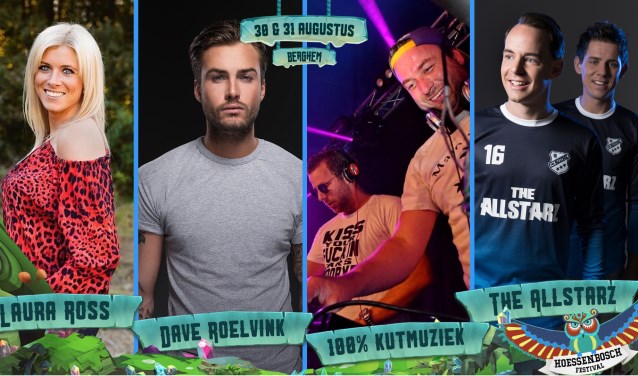 Artiesten naar het Hoessenbosch Festival.