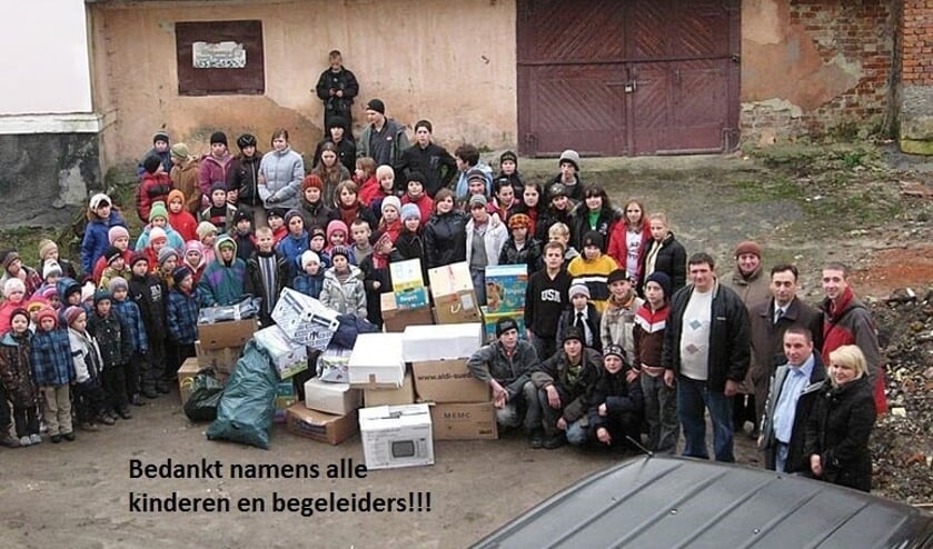 Een eerder bezoek van de familie.