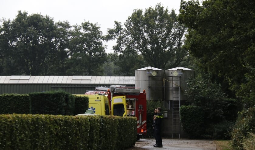 Bij een schuur in Ledeacker is vanavond brand geweest.