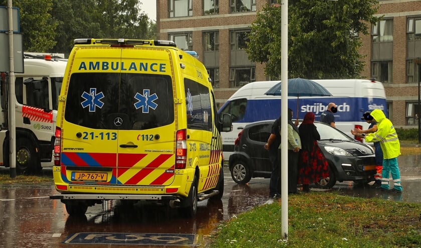 Opnieuw ongeval op de Euterpelaan. (Foto: Gabor Heeres / Foto Mallo)