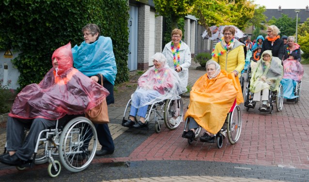 Ondanks het slechte weer gingen de senioren in de ochtend nog goed gemutst op pad