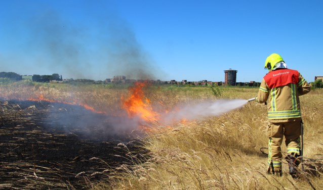 Er hebben meerdere natuurbranden gewoed in Lansingerland.