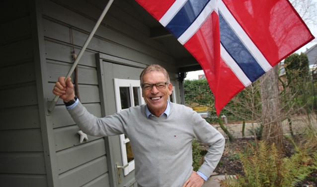 Voor Peet van der Meijden is Noorwegen een tweede vaderland. Hij wappert regelmatig met de Noorse vlag.