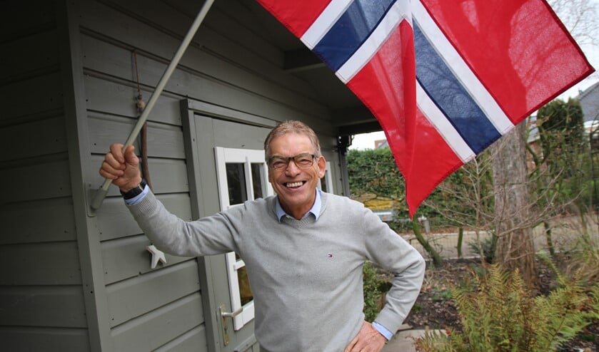 Voor Peet van der Meijden is Noorwegen een tweede vaderland. Hij wappert regelmatig met de Noorse vlag.