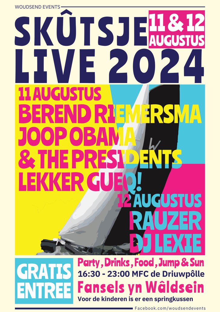 Skûtsje Live 2024 in Woudsend uitgebreid naar twee dagen Groot de Fryske Marren