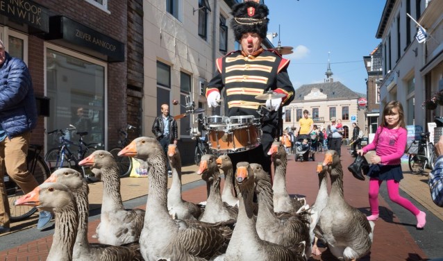 De ganzenfanfare is er weer bij dit jaar.