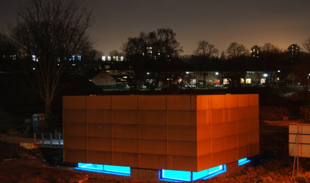 Rond het nieuwe gemaal is het nog steeds kaal (foto Arjan den Besten)