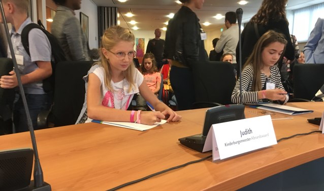 Judith was vol aandacht tijdens deze leerzame dag.