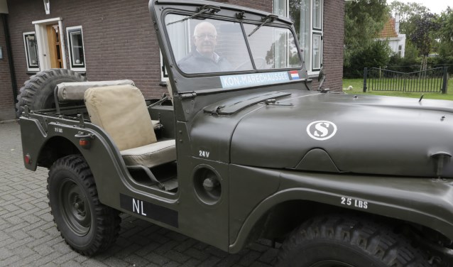 Het is dezelfde jeep als in zijn diensttijd.