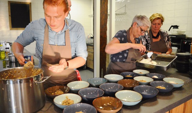 In de keuken van de Paradijshoeve werd met regionale ingrediënten gekookt