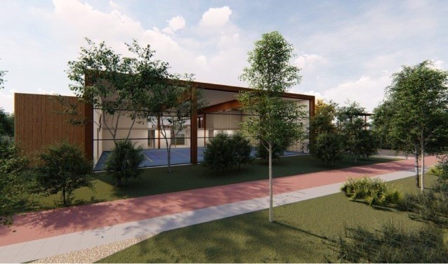 Impressie nieuwe gymzaal.