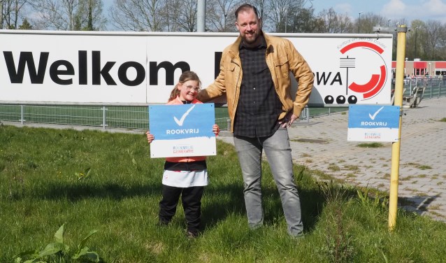 Joos van Hensbergen met zijn achtjarige dochter Jasmijn.