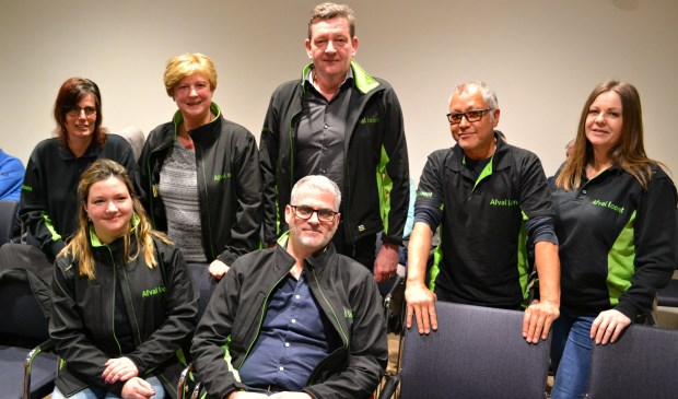 Het team van Afval loont was dinsdag present in de raadszaal.