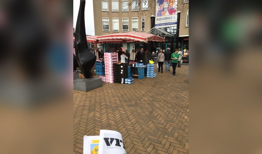Voor een groentekraam was zaterdag wel toestemming