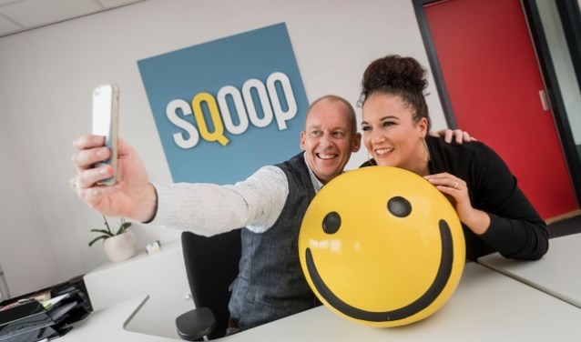 ENSCHEDE - Patrick Hermans en Singalita Dalhoeven van online marketingbureau Sqoop in EnschedeEDITIE: ONDERNEMERFOTO: Emiel Muijderman EVM20161020