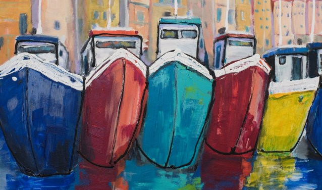 ‘Happyboats’, een werk van Martine van Noort | Fotonummer: 402ba0
