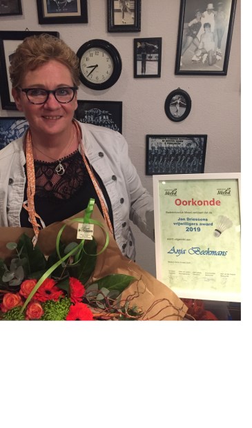 Anja Beekmans, vrijwilliger van het jaar bij BC Mixed | Fotonummer: c88e8b