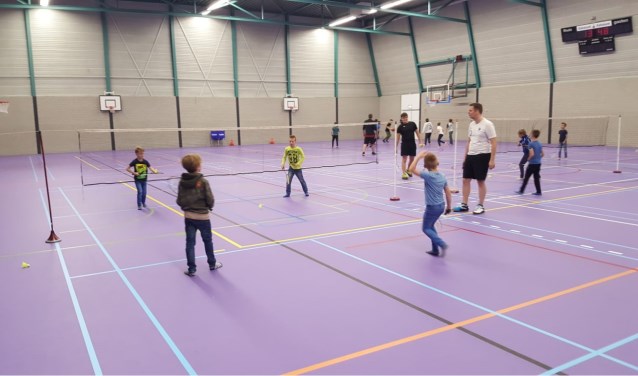 De Laarbeekse jeugd kon tijdens de Roefeldag kennismaken met Badminton Club Lieshout | Fotonummer: f58dec