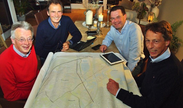 Jan Edens, Peter van Schie, Nils van Dijkman en Paul van Beek van SBOHO. Niels van Weeren ontbreekt. | Foto Willemien Timmers